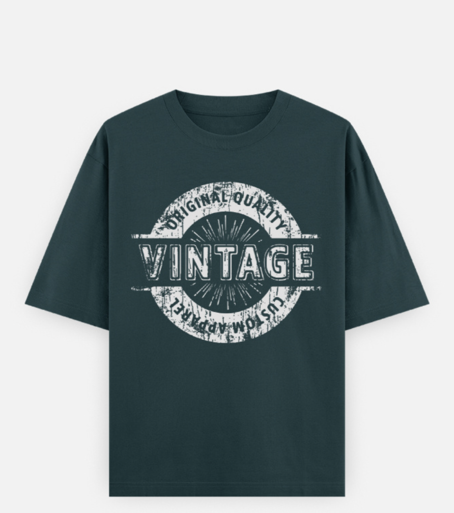 Vintage Style Oversize Tee - Trazzy
